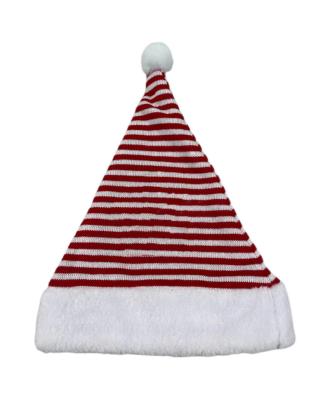 China Chistmas Day White Plus Red Beanie Short Double Flash Hot Selling Christmas Hats Christmas Gifts Christmas Hats for sale