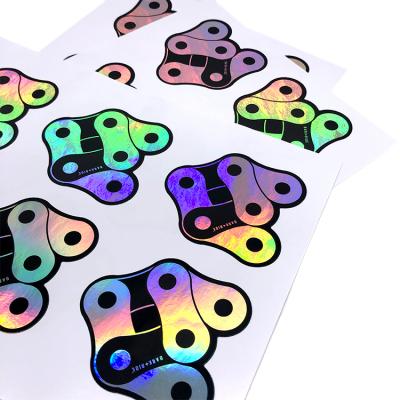 China Waterproof Vinyl Custom Holographic Sticker Holographic Printing Sticker With Logo for sale