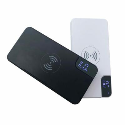 China Solar Panel Charging Power Bank 10000mah Fast Wireless Power Banks With Stand for sale