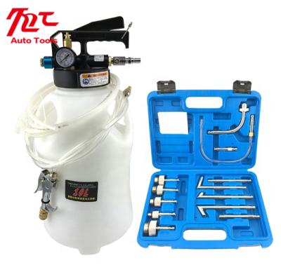 China Universal 10L Pneumatic Transmission Oil Refilling Tool Kit With 13pcs ATF Liquid Adapter Extractor Dispenser Refill Pump Tool for sale