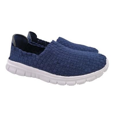 China Wholesale pure color shoes ladies inexpensive woven sports shoes Anti-slippery for sale