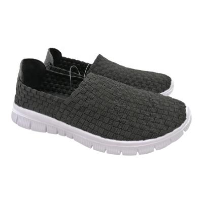 China Wholesale Pure Color Shoes Ladies Inexpensive Woven Elastic Sports Shoes Anti-slippery for sale