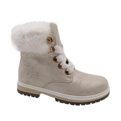 China Custom White Fur Anti-Slippery Martin Boots Injection Shoes for sale