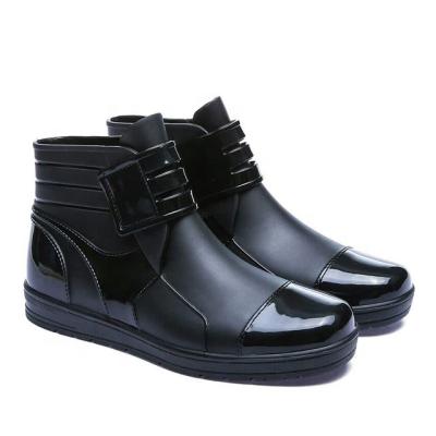 China Men's PVC Rain Boots 2019 Waterproof Ankle Boots PVC Raining Boots For Men for sale