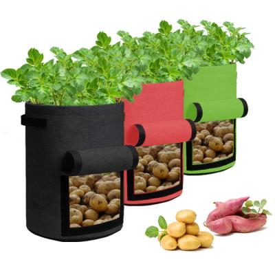 China Wholesale high quality environmental friendly and durable geotextile felt plant garden oyster mushroom sweet potato grow bag for vegetable for sale