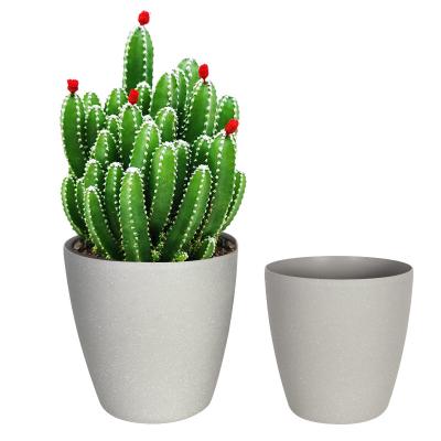 China Wholesale Miaojiang Foldable And Durable Simple Creative Resin Planters Plastic Flower Pots Large for sale