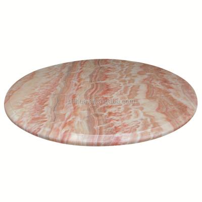 China Modern wood laminate werzalit table top round presswood wood lid for sale