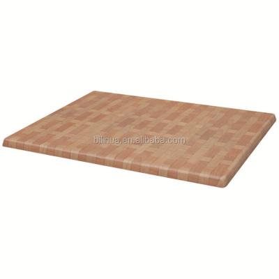 China High Quality Werzalit Rectangle Modern Wood Table Top for sale