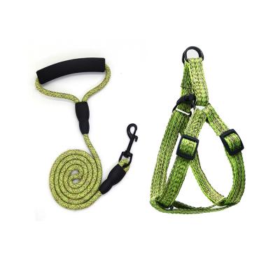 China Durable Multicolor Easy Walking Dog Harness Vest And Leash Set Walking Jogging Training for sale