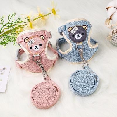 China Custom Breathable Cartoon Comfort Chest Suit Party Design Products Wholesale Custom Cat Dog Pet Traction Tow Rope for sale