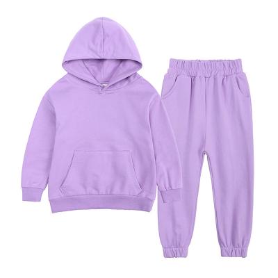 China Children's Clothing Autumn Sweatshirts Children's Hoodie Suit Children's Sportswear Set Anti-Shrink for sale