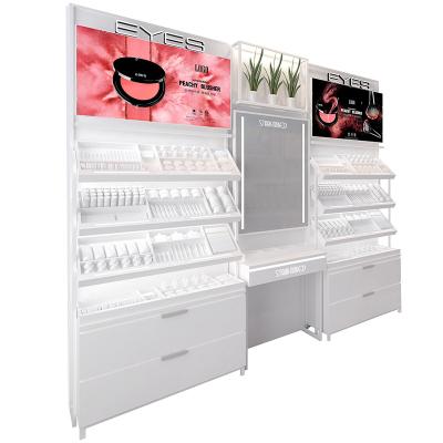 China Makeup products can be set universal makeup display cabinet beauty product display cabinet cosmetics store shelf display rack for sale