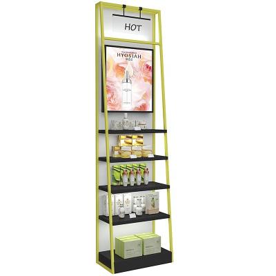 China Simple and modern cosmetic shop shelf beauty supply store showcase shop counter design for cosmetic for sale