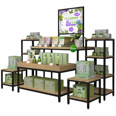 China For Product Display Cosmetics Promotion Duotou Mall Water Taichung Island Three Storey Cabinet for sale