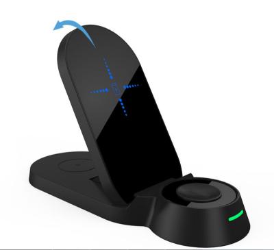 China Top Quality Widely Used Mobile Phone Holder Portable 3 in 1 Wireless Charger for sale