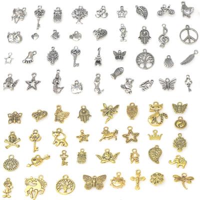 China Wholesale mixed retro tibetan silver pendant diy 100 alloy pendant bracelet earrings retro necklace earrings ornaments for sale