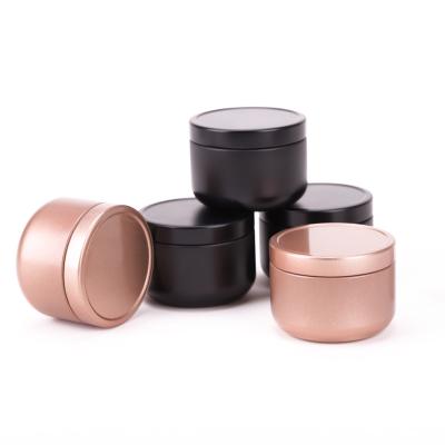 China Sealing Candle Tin Box Custom Printed Metal Sealed Candle Tin Jar Mini Tea Tin Round Boxes for sale