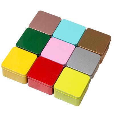 China 361 Rolled Technology Metal Tin Cans Edge /Box Patented Tin Cans Tea Coffee Wholesale Colored Square Logo Tin Box Metal Packing Custom for sale