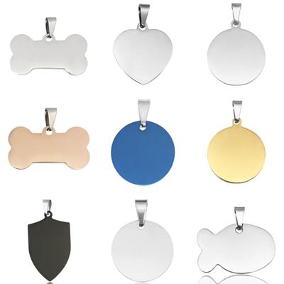 China Blank Overall Different Shape Metal Dog Pet Tags For Printing, Personality Design Sublimation Dog Tag for sale