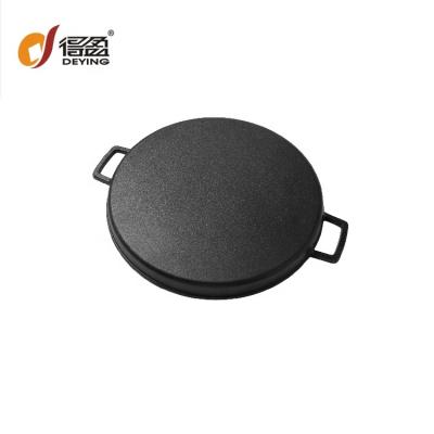 China Multifunctional Non-stick Induction Pan Black For Stove Top Pan Pizza Round Durable Cast Iron Griddle compatible for sale