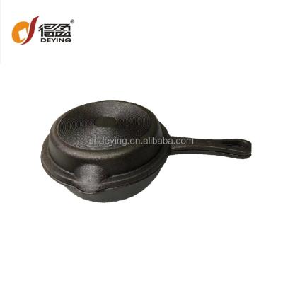 China Amazon's CLASSIC Success 2 in 1 Frying Pan Stove And Oven Safe Cast Iron Grill Pan for Camping and BBQ for sale