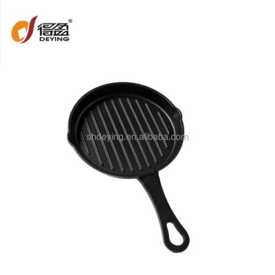 China CLASSIC Cast Iron Pan Grill Pan Product Round Cast Iron Griddle BBQ Grills for sale