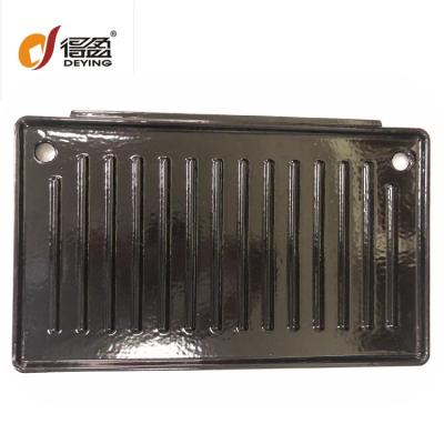 China Dustproof BBQ Griddle Enamel Cast Iron Grids For Portable Gas Griddle Cooking Equipment Charcoal Grills for sale