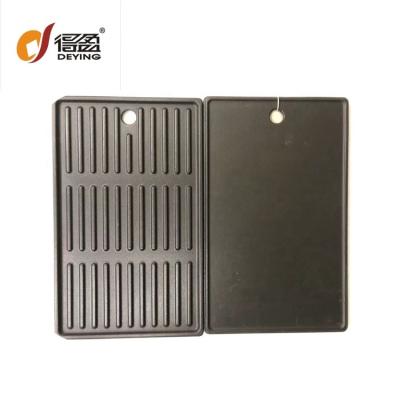 China Easily Cleaned Square Cast Iron Barbecue Steak Griddle Pan For Commercial Grills for sale