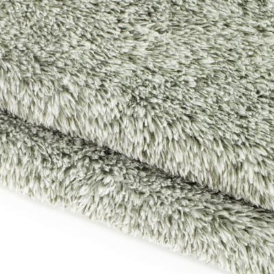 China Brushed Sueded Cheap Soft And CozyKnitted Wool-like Cationic Sherpa Fleece Fabric for sale