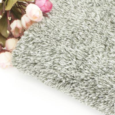 China Cationic Sueded Microfiber Brushed Solid Color Sherpa Shear Fabric For Winter Blouse for sale