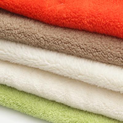 China Hot Selling Brushed High Quality Sueded Sherpa Shear Cloth Shu Velveteen For Garment Pajamas Toy for sale