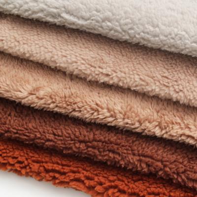 China Wholesale Brushed Sueded Sherpa Shear Cloth Shu Velveteen For Garment Sleepwear Blanket for sale