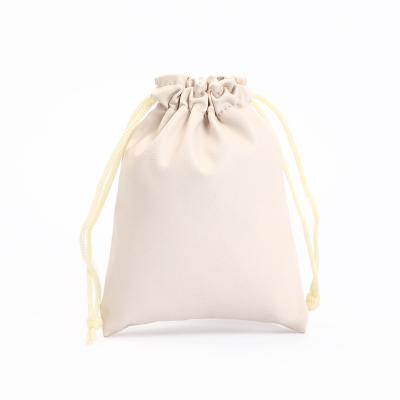 China Recyclable Custom Drawstring PU Bag for sale