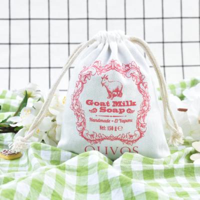 China Promotio Wholesale Custom Promotional Printed Organic Cotton Muslin Tote Drawstring Tea Bag With Ribbon 3*4 for sale