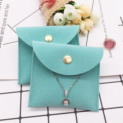 China Fashionable Custom Logo Jewelry /Gift Velvet Suede Flap Pouch,Envelope Faux Suede Clutch Bag for sale