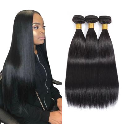 China 8-30 Inch Brazilian Straight Virgin Hair Bundle#1B Natural Black Curly Curl for sale