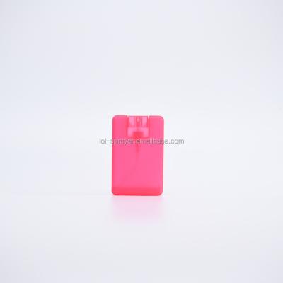 China Factory Price Card Cosmetic Portable Perfume Spray PP Plastic Bottle With Sprayer for sale