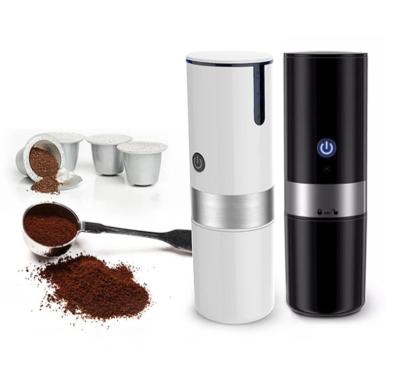 China Americano Mini Portable Coffee Capsule Battery Travel K-Cup Stainless Steel Portable Coffee Capsule Maker Electric Drip Coffee Makers for sale