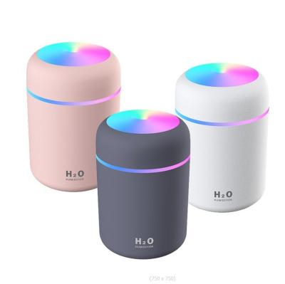 China 300ml Car Aroma Essential Oil Diffuser Car Diffuser Mist Ultrasonic Car Mini Air Humidifier For Home Manufacturer h20 USB for sale