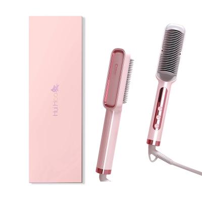 China Sweep Hair Straightener Hot Sale Comb Brush Hair Straightener Professional Flat Irons Wholesale Private Label Customize for sale