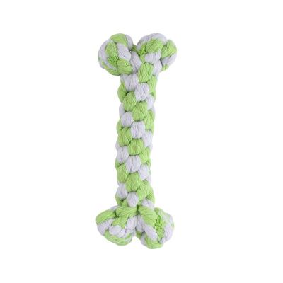 China Dogs Dog Bone Rope Playing Chewing Toys For Dog Chewers Aggressive Resistant Dental Chew Toys Cotton Puppy Teether Chew Tug Toy for sale