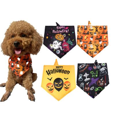 China Viable Halloween Dog Bandana Autumn Pet Bandanas Scarf Triangle Bibs Neckerchief Gift Set Pet Accessories Decoration for sale