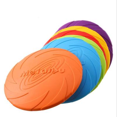 China Dogs Puppy Training Interactive Dog Supplies Funny Cat Toy Dog Game Soft Pet Flying Saucer Flying Disks Dog Dish Silicone for sale