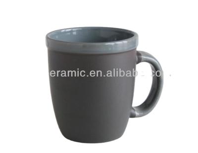 China Sustainable 12oz Matte Finished Ceramic Mug Ceramic Mug for sale