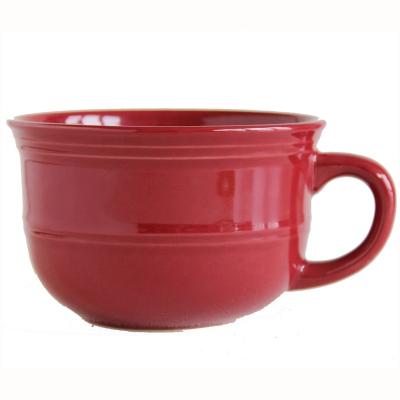 China Sustainable 20oz Ceramic Soup Mug for sale