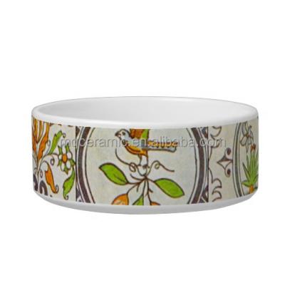 China Sustainable Ceramic Pet Bowl for sale