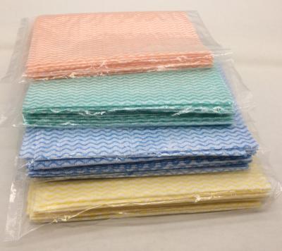 China [Factory] Multi-Function Viable Spunlace Cloth Super Absorbent Nonwoven Cleaning Cloth Multicolor for sale