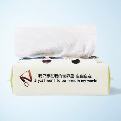 China Wholesale Magic Tissue Disposable Nonwoven Hand Cleansing Unscented Cotton Tissue Extra Thick, Washcloth Roll For Kitchen for sale