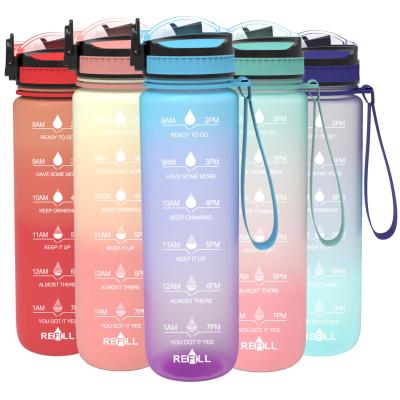 China Sustainable Available During Exercise Simple Design Style Premium Plastic Sports Water Bottle for sale