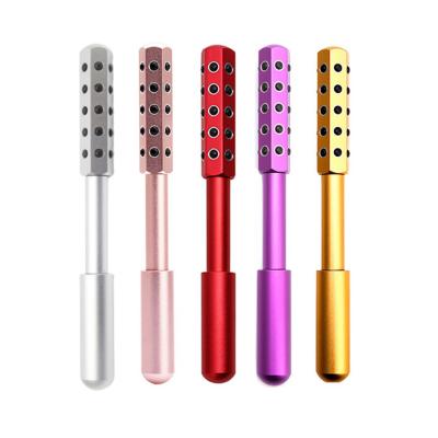 China Anti-puffiness Dropshipping no MOQ for OEM LOGO Germanium Facial Roller Beauty Roller Face Massager for sale